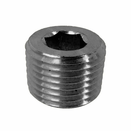 Steel Hex Headless Plug 1/8 Inch NPT Male